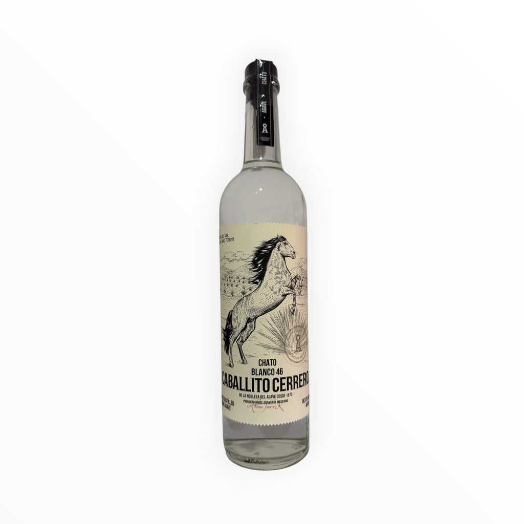 Destilado de Agave Caballito Cerrero Chato Blanco 46 de 700ml