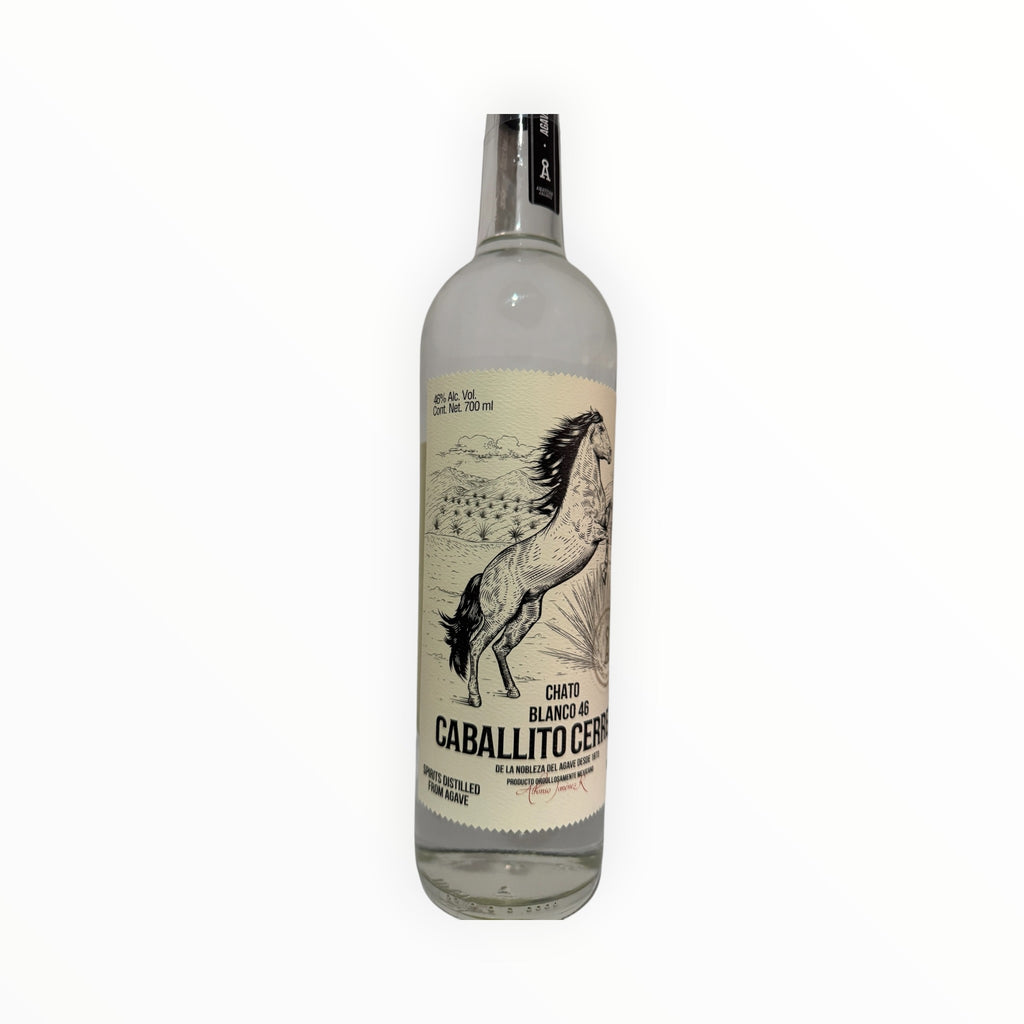Destilado de Agave Caballito Cerrero Chato Blanco 46 de 700ml