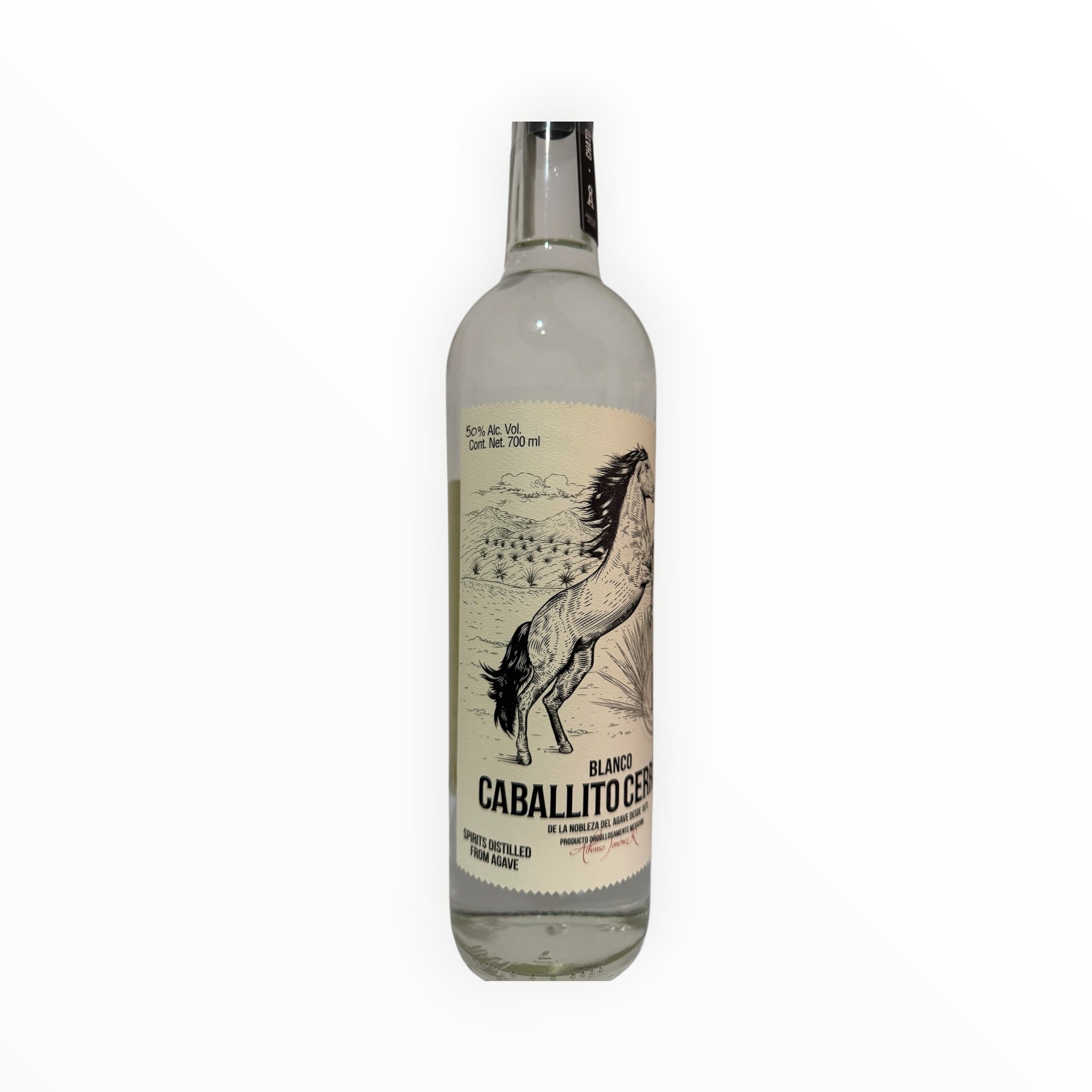 Destilado de Agave Caballito Cerrero Blanco a 50% de 700ml