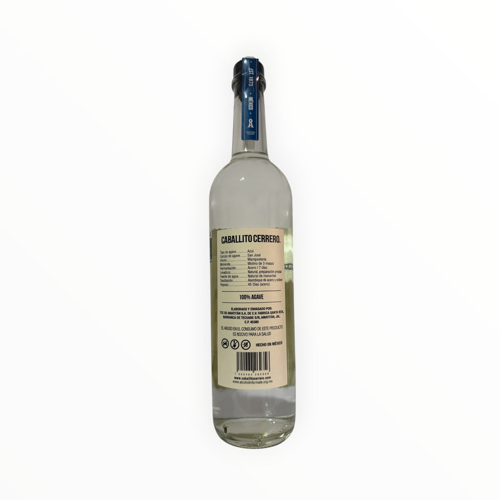 Destilado de Agave Caballito Cerrero Azul Blanco 40% de 700ml