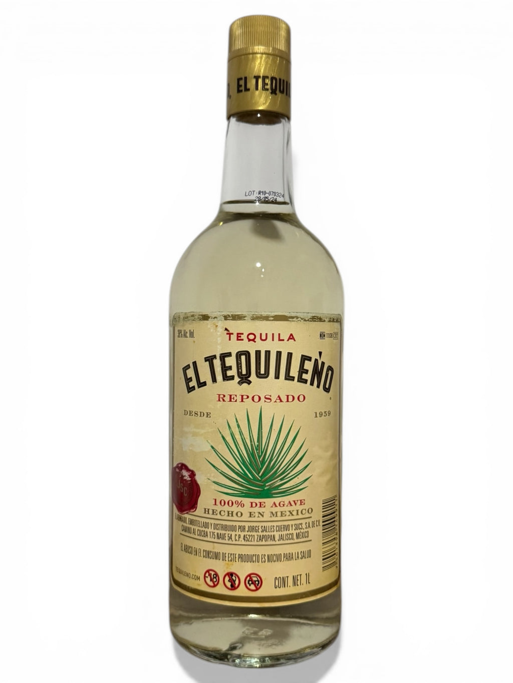 Tequila El Tequileño Reposado a 38% de 750ml