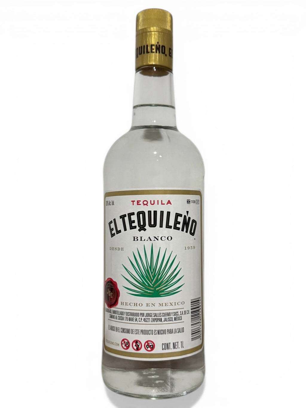 Tequila El Tequileño Blanco a 38% de 750ml