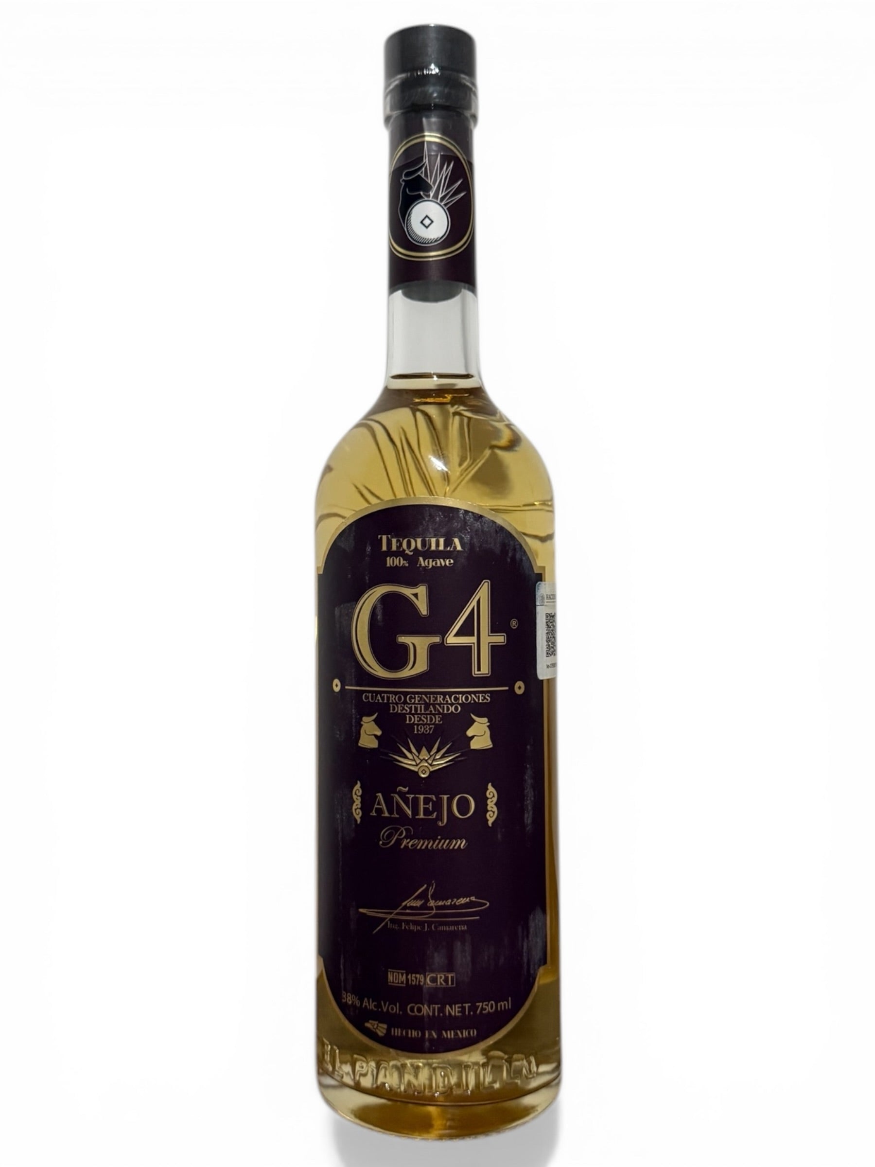 Tequila G4 Añejo a 38% de 750ml