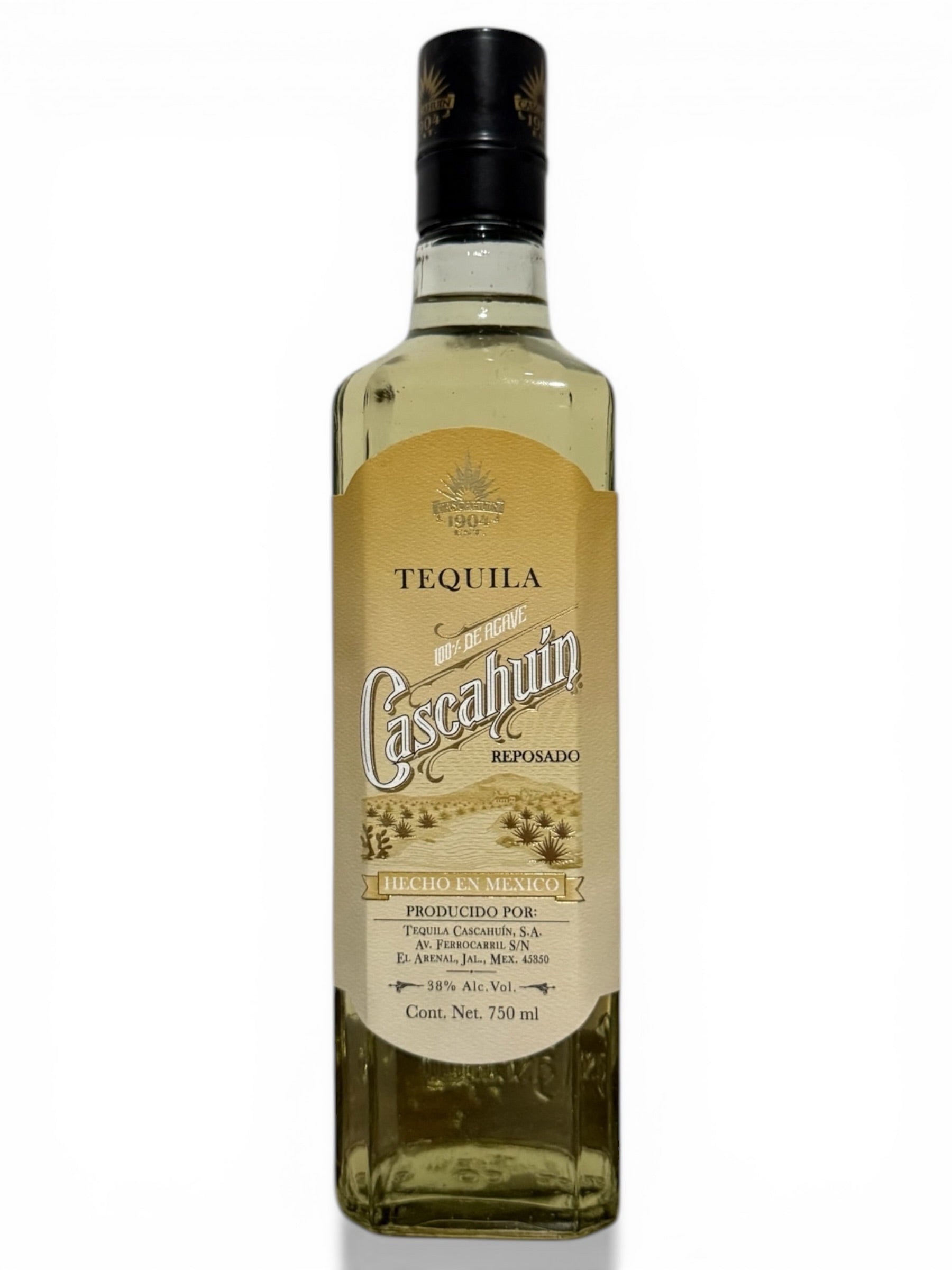 Tequila Cascahuin Reposado a 38% de 750ml