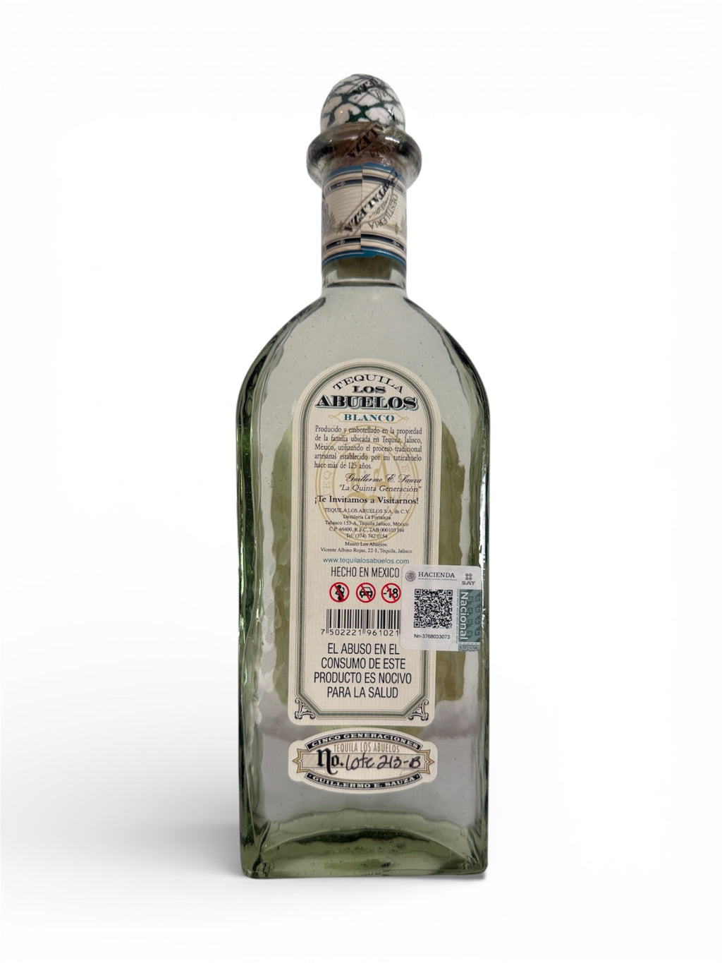 Tequila Fortaleza Los Abuelos Blanco a 40