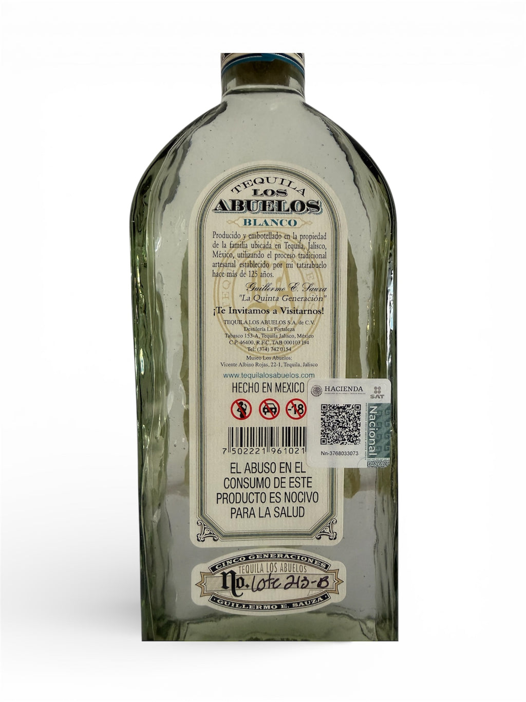 Tequila Fortaleza Los Abuelos Blanco a 40