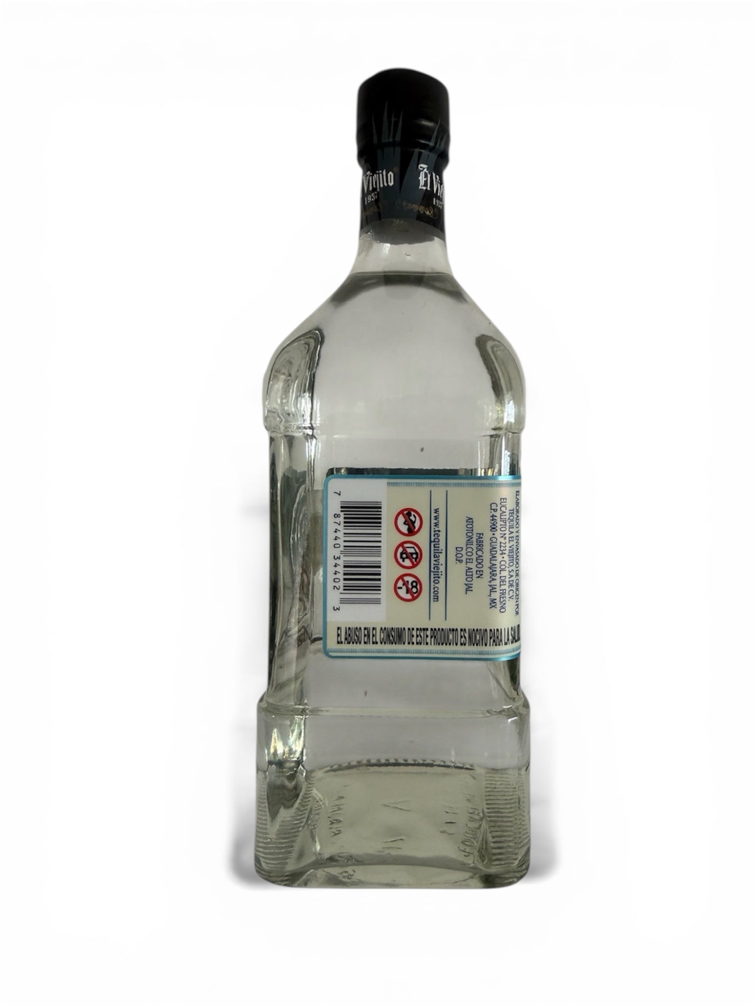 Tequila El Viejito Extra Suave Plata a 35.5%