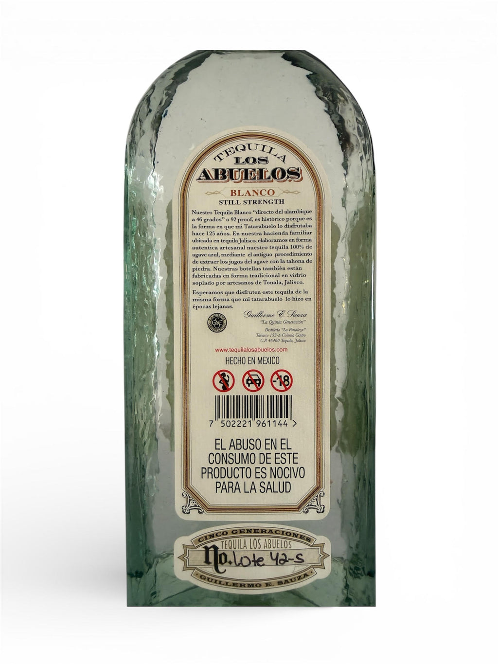 Tequila Fortaleza Los Abuelos Still Strength a 46% de 750ml
